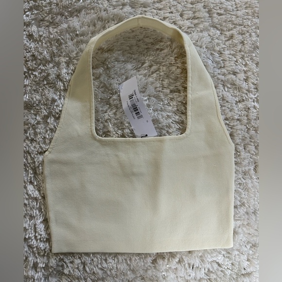 NWT Square Neck Halter Sweater Bralette - Picture 3 of 3